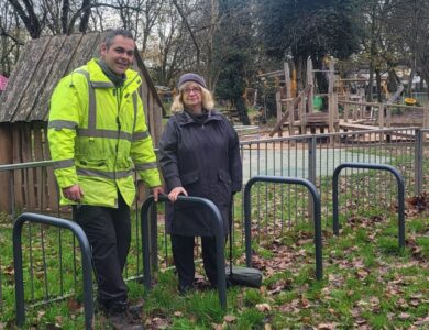 Councillors with installed Bike Hoops