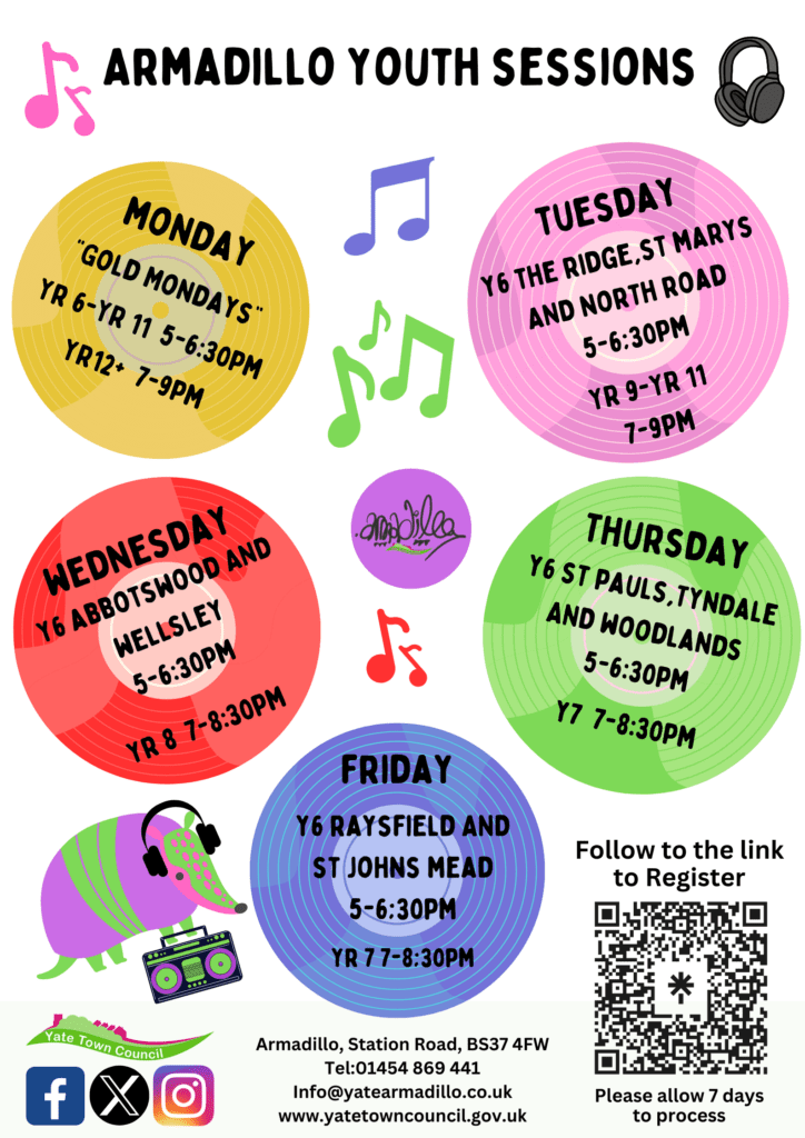 Poster for Armadillo Youth Sessions