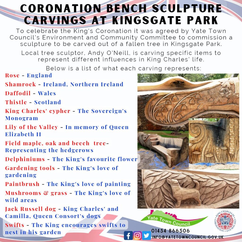 Coronation bench sculpture