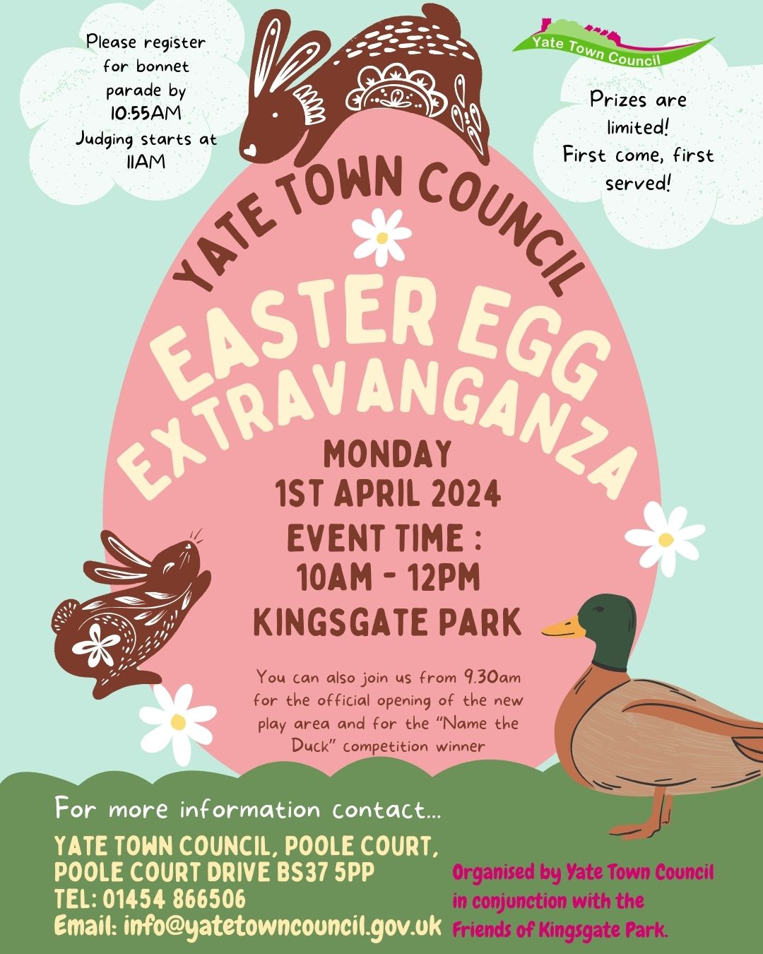 Easter Egg Extravaganza 2024 Yate Town Council   Easter Poster Instagram Size 