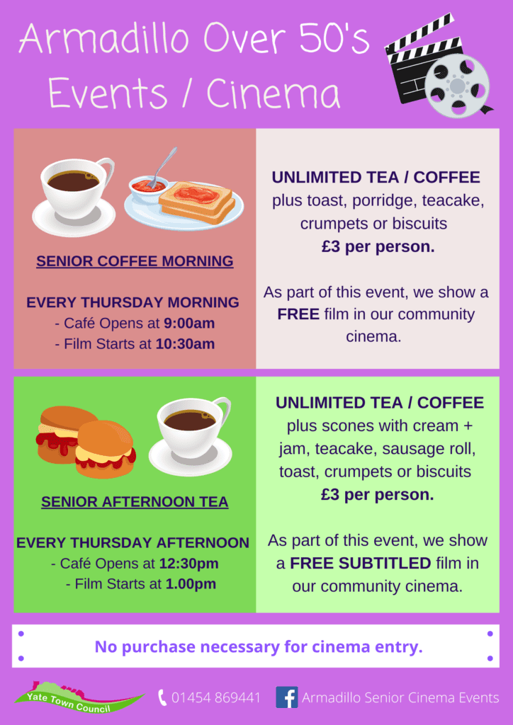 Senior coffee morning poster 2021