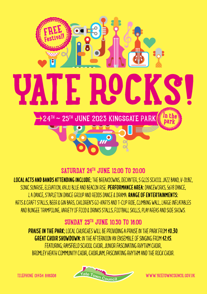 Yate Rocks! 2023 Official Poster
