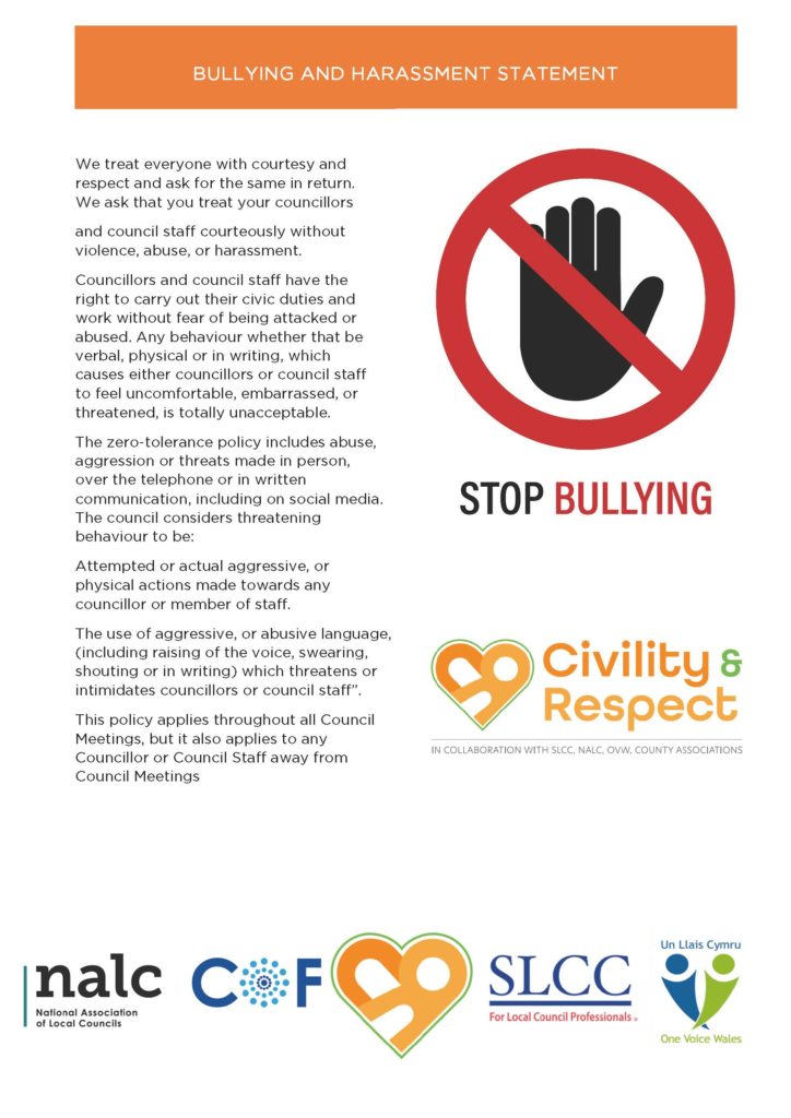 Poster Bullying and harrasment statement