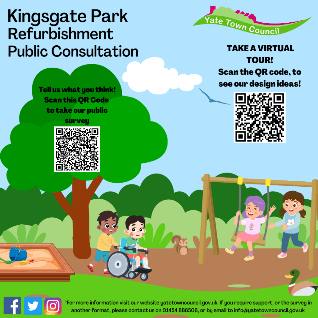 Kingsgate Park Refurbishment Public Consultation Poster